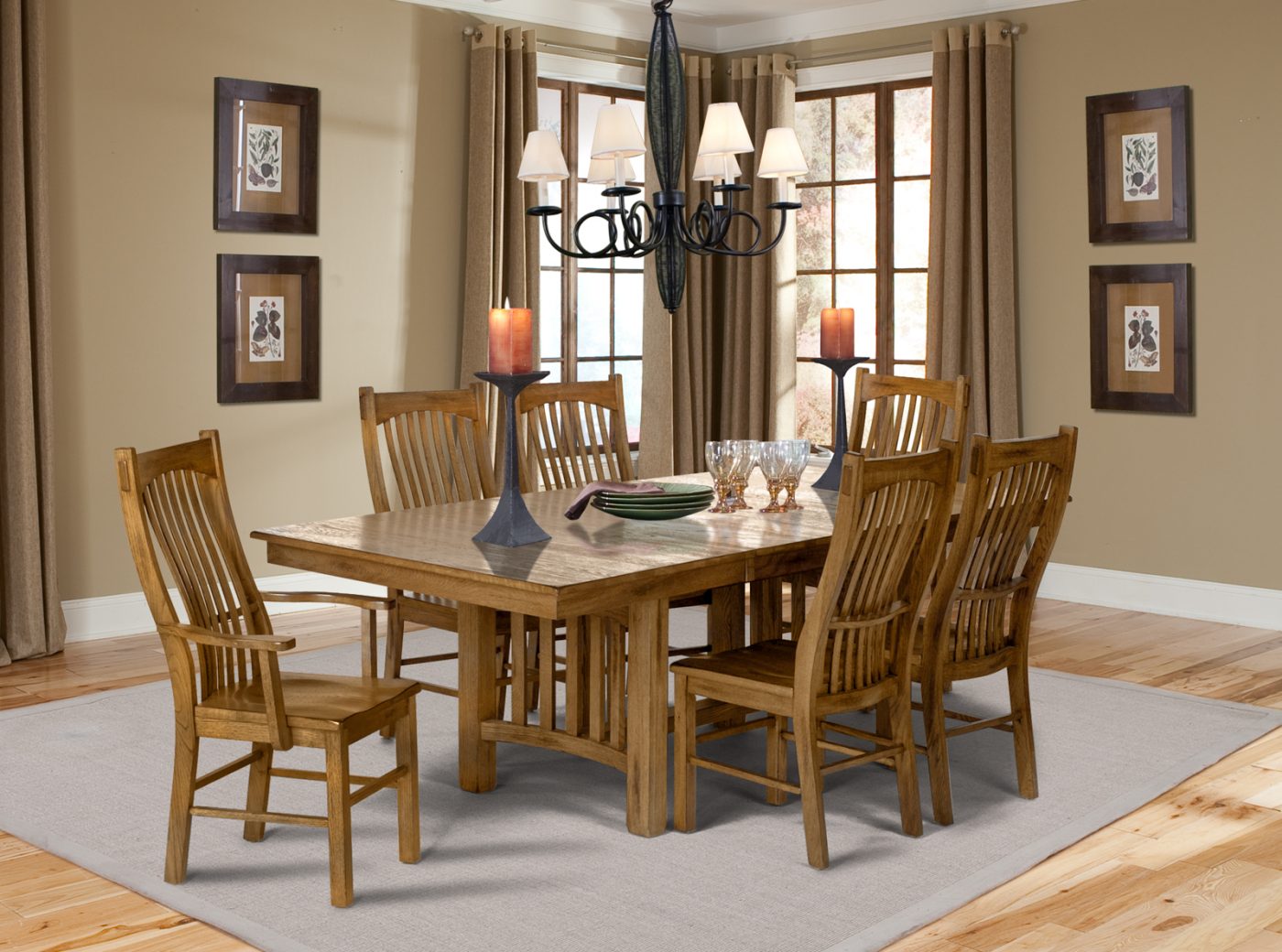 Laurelhurst Rustic Oak AAmerica Wood Furniture