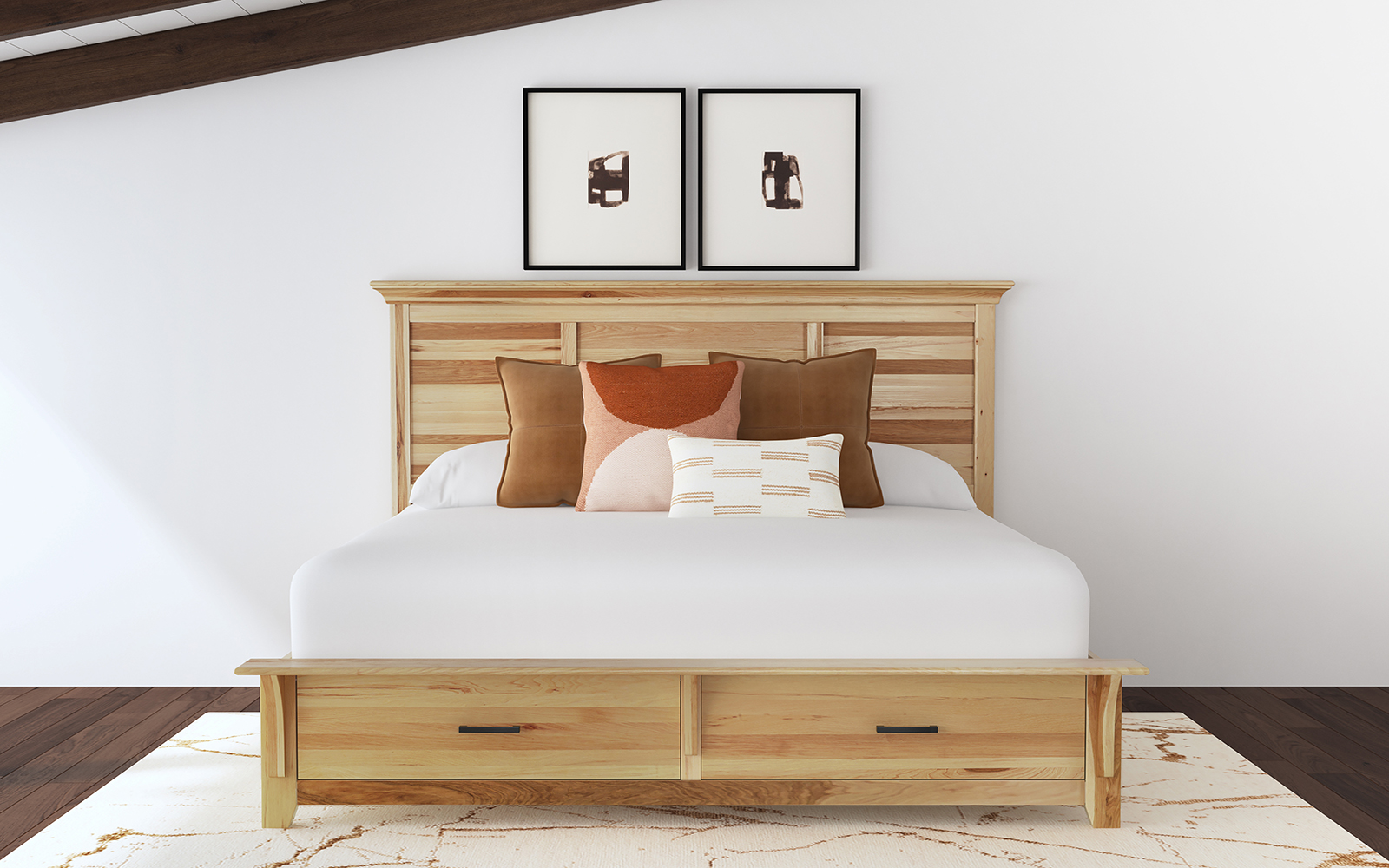 King Storage Bed - A-America Wood Furniture