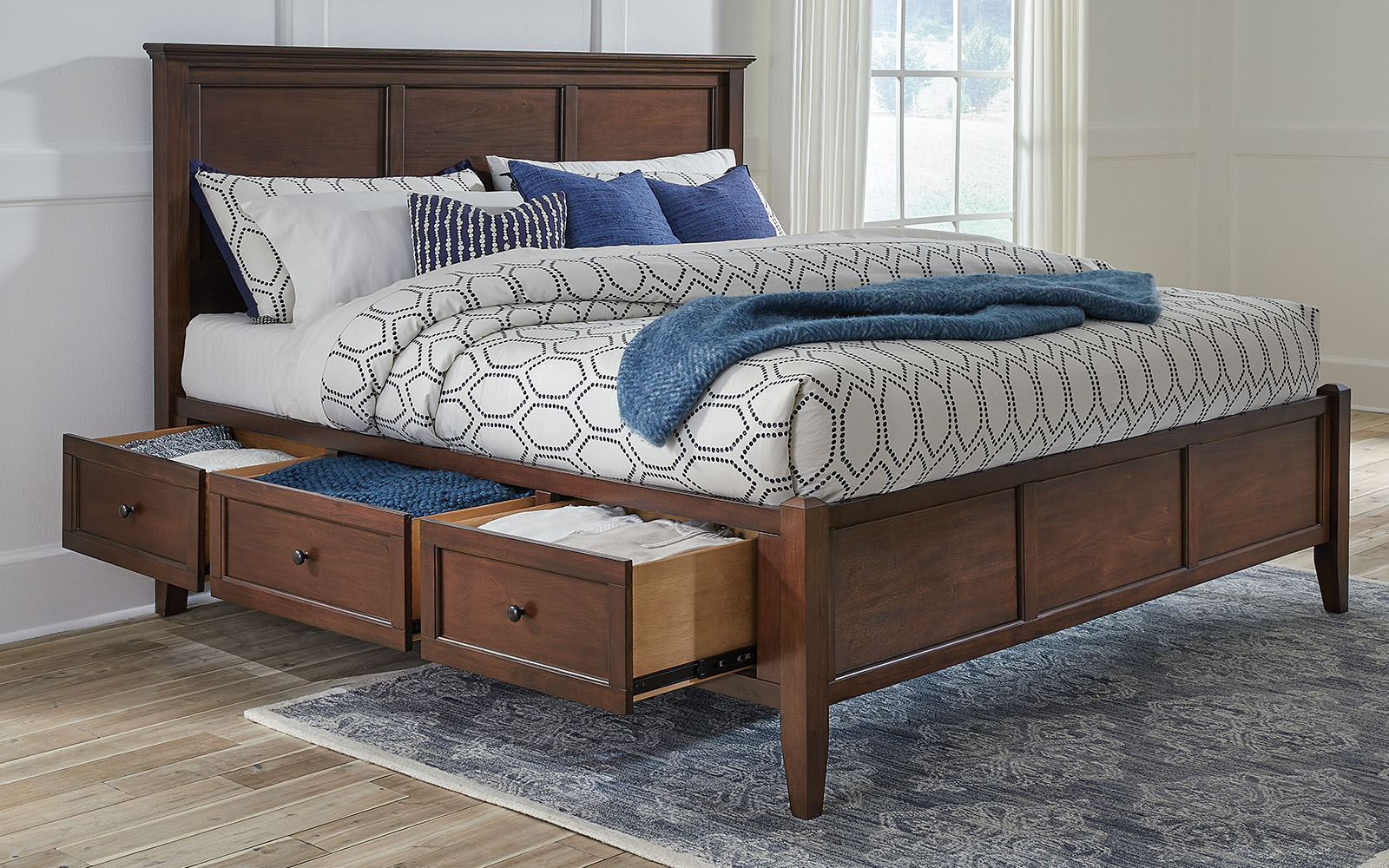 Queen Storage Bed AAmerica Wood Furniture