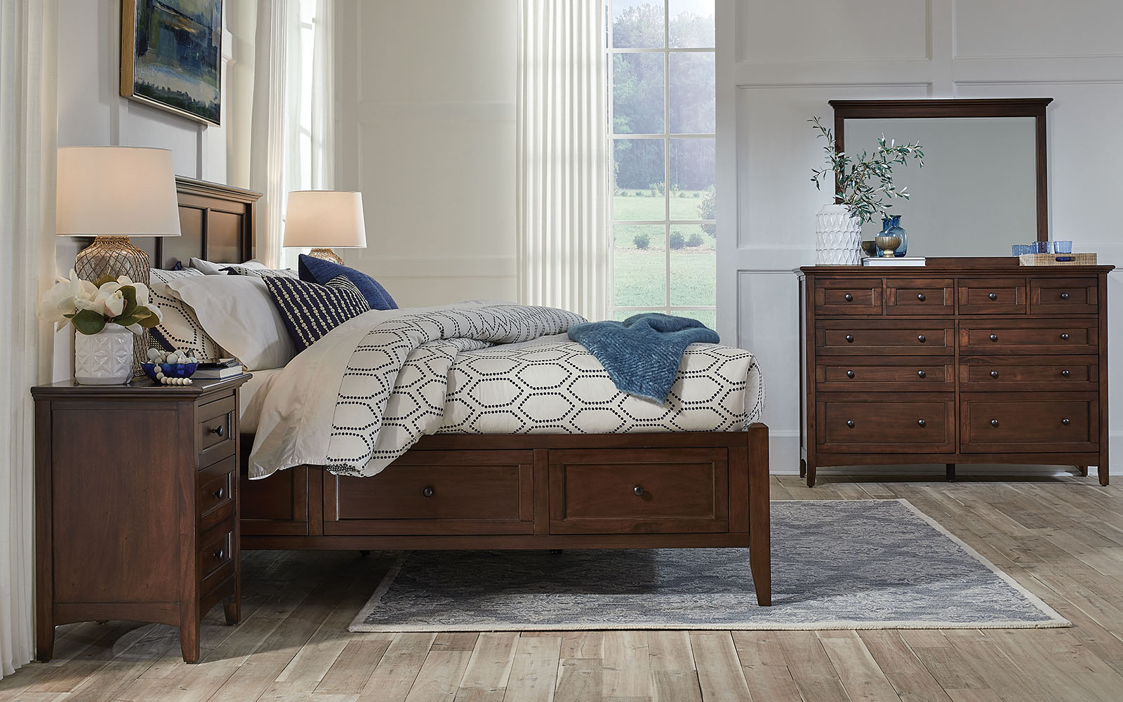 Cal King Storage Bed AAmerica Wood Furniture